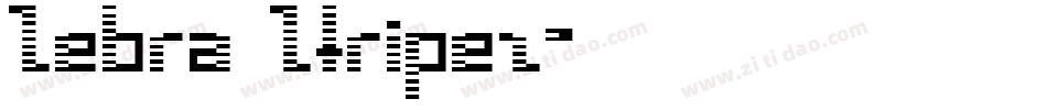 Zebra Ztripez字体转换